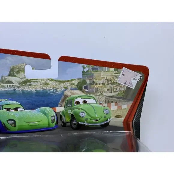 NIB Disney Pixar Cars 2 Carla Velosa & Cruz Besouro Diecast 1:55 Car Set - Picture 4 of 8